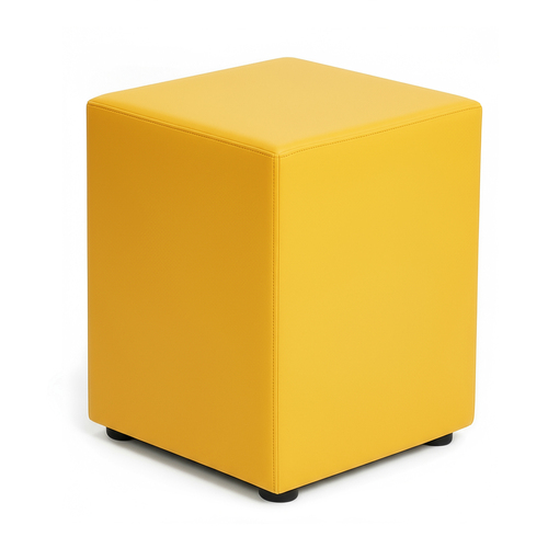 Sitzw�rfel Gelb Ma�e: 35 cm x 35 cm x 45 cm