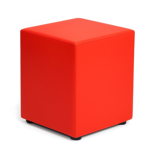Sitzw�rfel Rot Ma�e: 43 cm x 43 cm x 51 cm