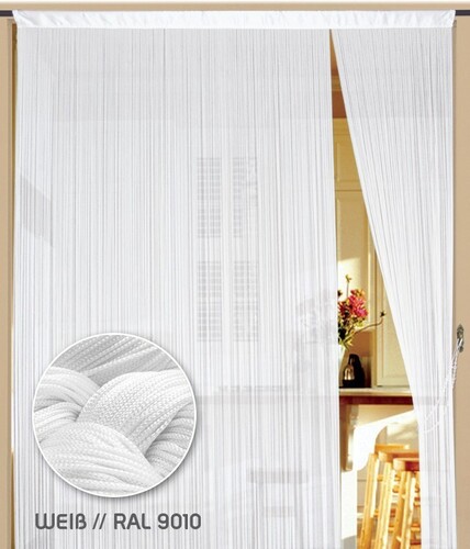 Fadenvorhang 150 cm x 650 cm (BxH) wei�