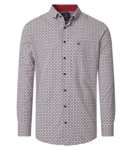 Redmond - Modern Fit - Herren Freizeithemd Langarm Hemd (252010110)