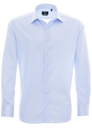 Eterna - Modern Fit - B�gelfreies Herren Langarm Hemd mit Kent Kragen, Uni Twill (8005 X687) 