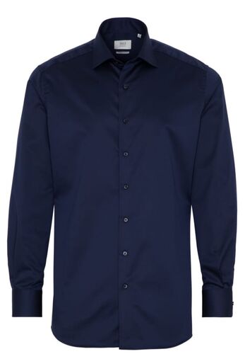 Eterna - Modern Fit - Bgelfreies Herren Langarm Hemd mit Kent Kragen, Uni Twill (8005 X687) 