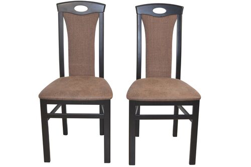 Esszimmerstuhl schwarz - braun F.4581-30, 2 Stck Set