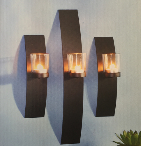 Wandkerzenhalter Set f�r Teelichter