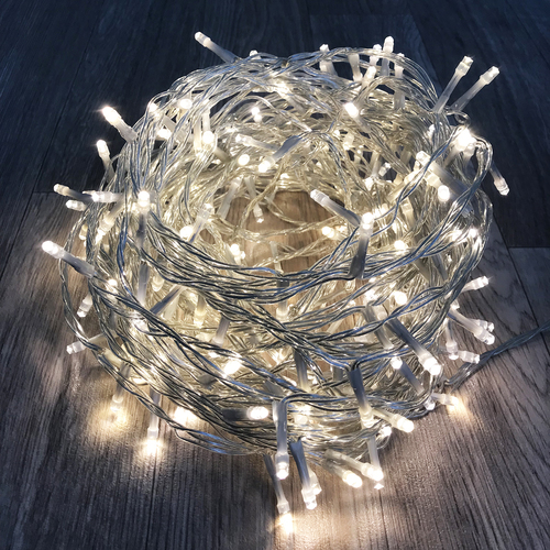 96er LED-Lichterkette Weihnachtsbeleuchtung warmwei�