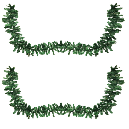 2 St�ck Tannengirlande / K�nstliche Weihnachtsgirlande 270cm