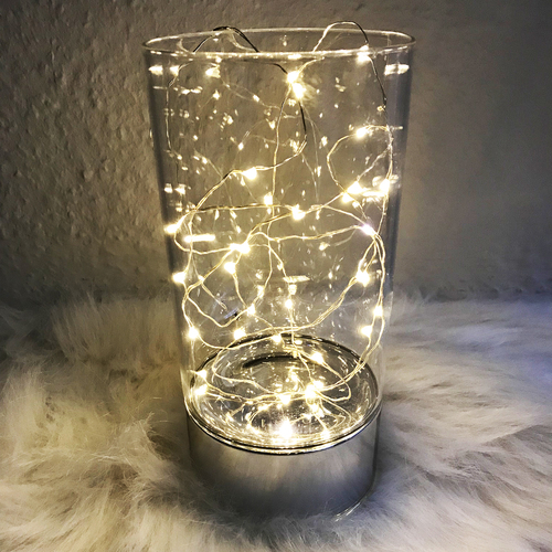 3 St�ck 30er LED - Batteriekette Lichterkette warmwei�