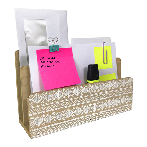 Briefablage Holz 24x9x15cm