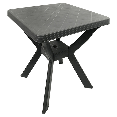 Gartentisch Balkontisch Bistrotisch Tisch Eckig Anthrazit 70x70x72cm