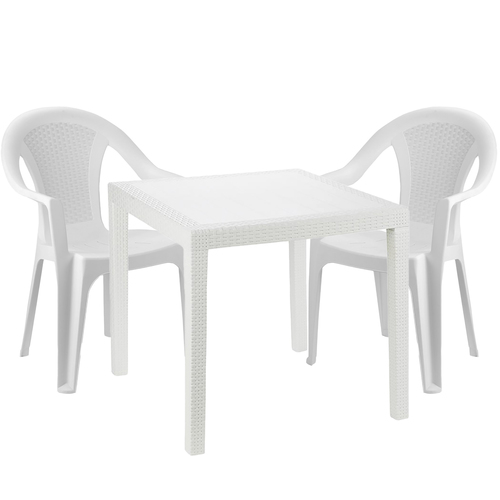 Sitzgarnitur Bistrogarnitur 3-teilig Wei�
