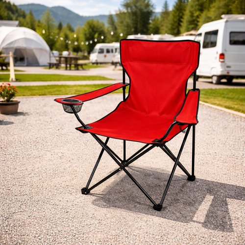 Anglersessel Campingstuhl Anglerstuhl Getr�nkehalter und Tasche Rot