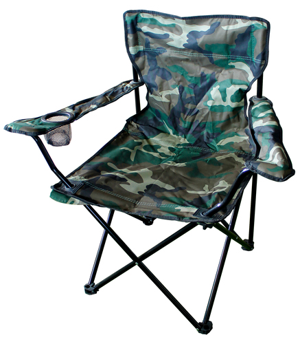 Anglersessel Campingstuhl mit Getrnkehalter und Tasche Camouflage