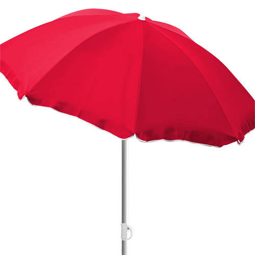 Sonnenschirm rund 1,80m rot Nylon