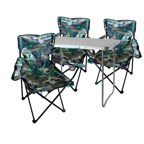 4-teiliges Campingm�bel Set Camouflage