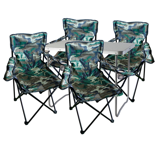 5-teiliges Campingm�bel Set Camouflage