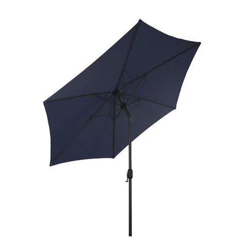 Alu Gartenschirm  3m - Knickbarer Sonnenschirm UV30 Kurbel Blau