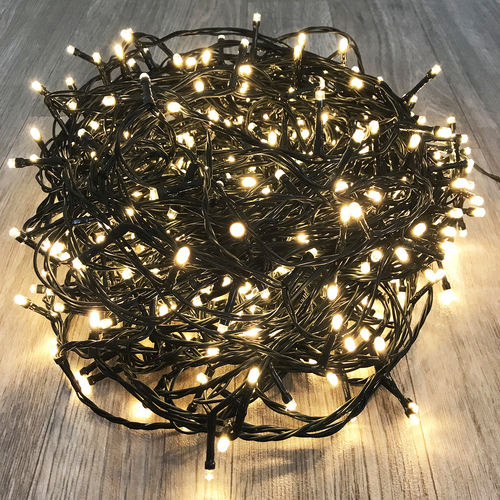 400er LED Lichterkette Innen und Au�en warmwei�