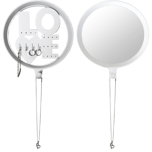 2tlg Set Schmuckhalter Love mit Haken Wei�