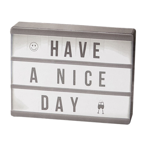 Mini LED Kino-Leuchtkasten 90 Buchstaben L15xB4xH10,5cm