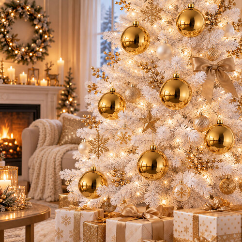 6 St�ck XL Weihnachtsbaumkugeln Christbaumkugeln Gold  15cm