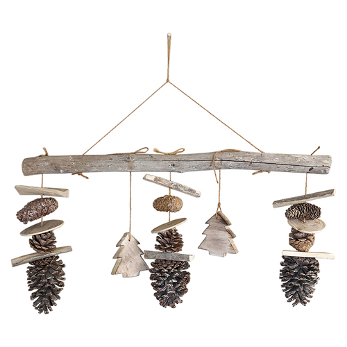 Holz Mobile Fensterdekoration H�nger Baum Tannenzapfen