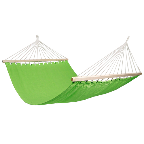 XXL H�ngematte Liegef�che 200x150cm Poly/Baumwolle Lime