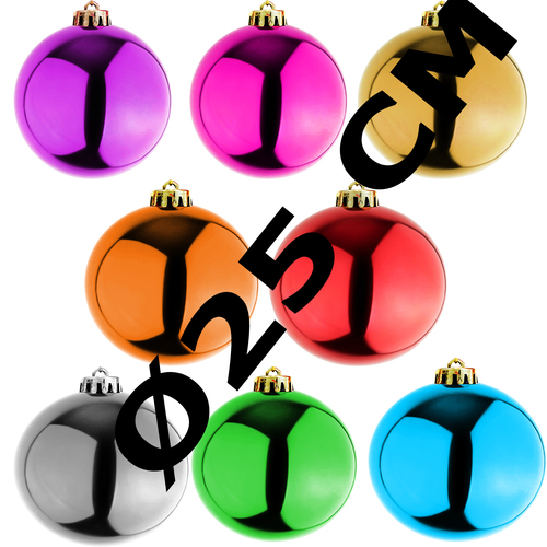 XXXL Weihnachtsbaumkugeln Dekokugel Christbaumkugeln  25cm