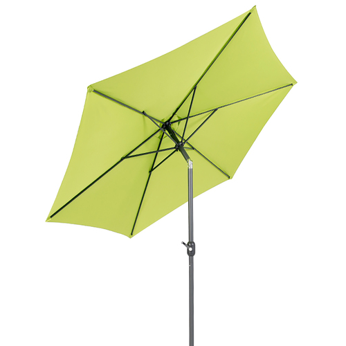 Alu Sonnenschirm  2,5m knickbar mit Kurbel 