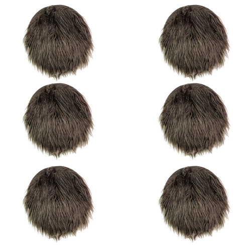 6er Deko-Felle Sitzkissen rund 30cm 