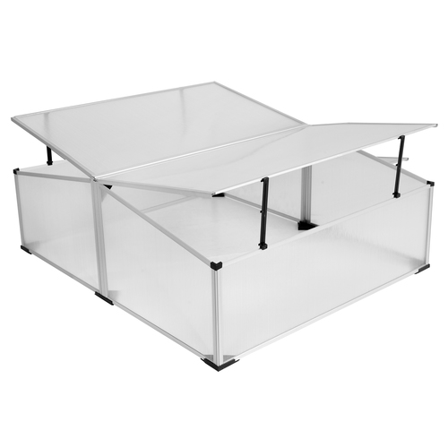 Fr�hbeet mit und ohne Doppeldach Gew�chshaus Treibhaus Aluminium 