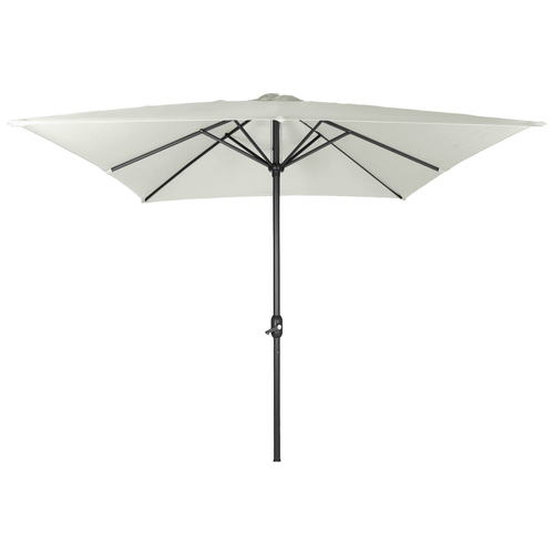 Alu Sonnenschirm  Rechteck Marktschirm 3m x 2m mit Kurbel 