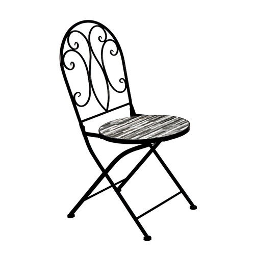 Mosaik Klappstuhl Gartenstuhl Balkonstuhl Kreis Design Steinoptik