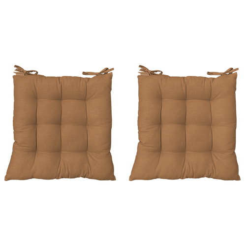 2er Stuhlkissen Stuhlauflage Sitzkissen 40x40cm verschiedene Farben 