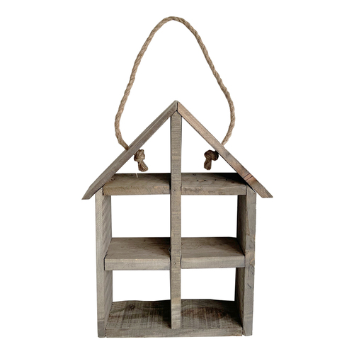 Wandregal aus Holz Blumenhaus Blumentreppe Wandregal St�nder T9,5xB30xH46cm