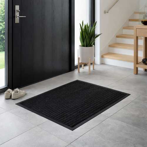 Fu�matte T�rmatte Schmutzfangmatte Eingangsmatte Matte 60x90cm schwarz