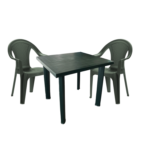 Outdoorm�bel Gartengarnitur Bistrogarnitur 3-teilig Gr�n 80x75xH72cm 