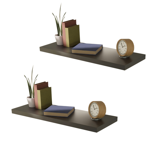 2 St�ck Wandboard Wandregal 80cm MDF PVC B80xH3,8xT23,5 cm