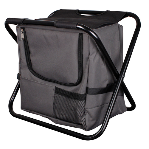 klappbarer Anglerstuhl Campingstuhl Campinghocker K�hltasche Schwarz