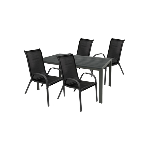 Gartengarnitur Sitzgarnitur 5-teilig L150xB90xH74cm Non-Wood