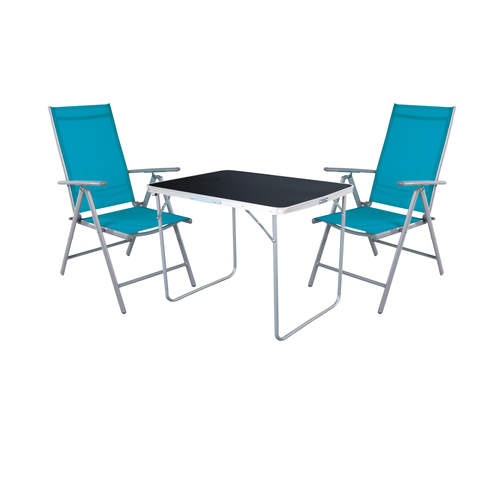 3-tlg Camping Set Gartenm�bel Campingtisch + 2 Campingstuhl Klappstuhl
