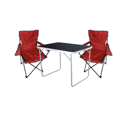 3-tlg Camping Set Gartenm�bel Campingtisch  2 Campingstuhl Klappstuhl