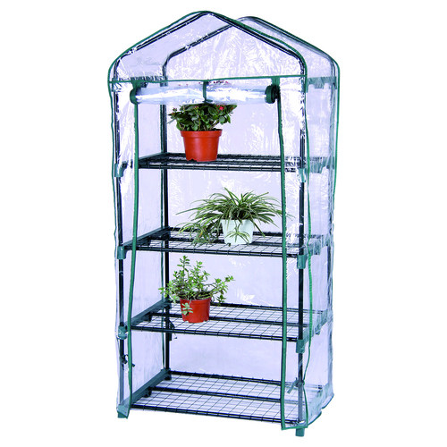 Gew�chshaus 4 Etagen und PVC Folie 50X45X H.130CM