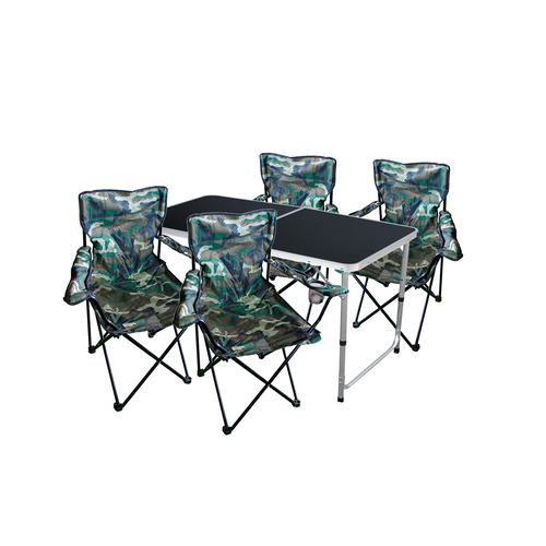 5-teiliges Campingm�bel Set Tisch + 4 Campingst�hle Camouflage