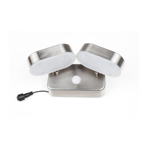 LED Solar Doppelstrahler mit Bewegungssensor Solarlampe