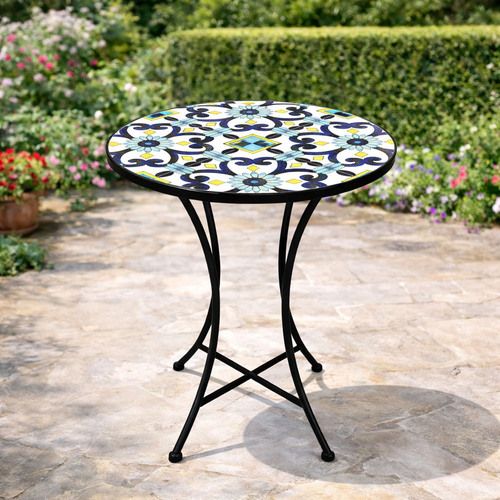 Mosaik Mosaiktisch Gartentisch Bistrotisch Tisch  60 x 70 cm