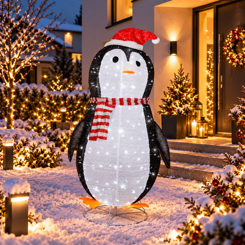 XXL LED Pinguin / Weihnachtsmann 180CM 200 LEDs IP44 f�r au�en