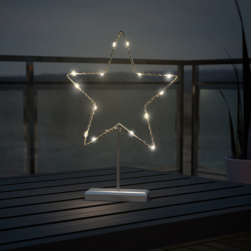 LED-Metallstern mit St�nder 15 LEDs