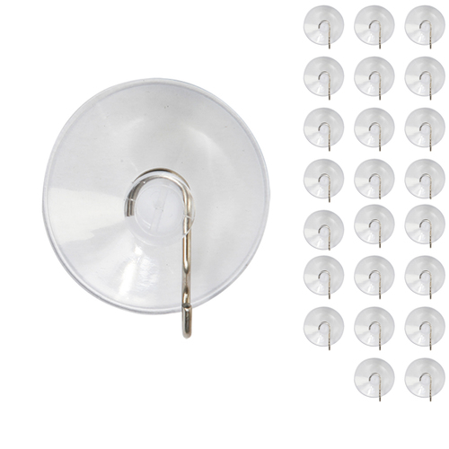 24 x Mojawo Saughaken 38mm - Aufh�nger mit Saugnapf und Metallhaken