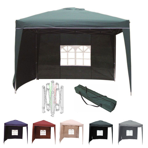 Alu Falt - Pavillon 3 x 3 m Meter inkl. 2 Seitenteile vers. Farben