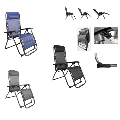 Comfort Relaxsessel Relaxstuhl klappbar & verstellbar Garten Camping Balkon & Terrasse 